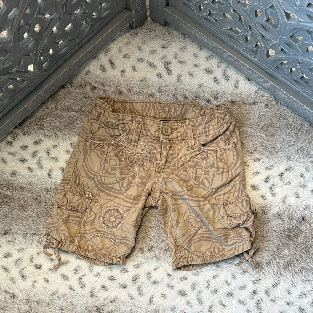 Gap Kids cream tan boho embroidered shorts girls 5T neutral girlhoodcore summer